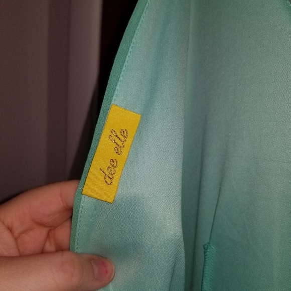 Nordstrom Dee Elle Mint Green Summer Dress - Picture 7 of 8